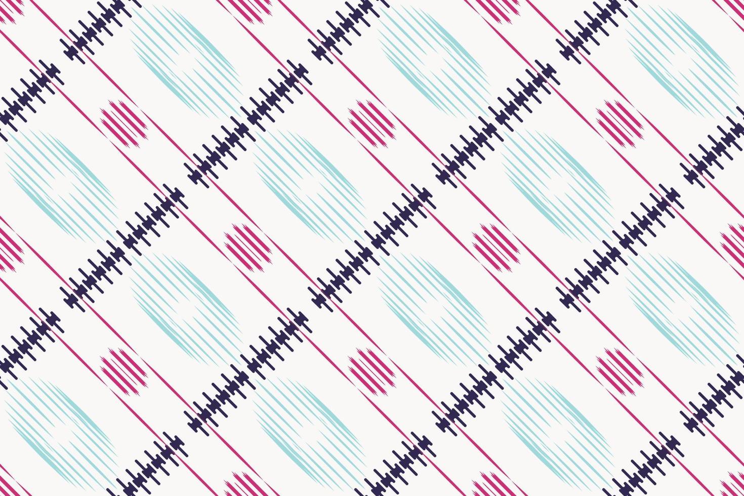 Ikat frame batik textile seamless pattern digital vector design for Print saree Kurti Borneo Fabric border brush symbols swatches designer