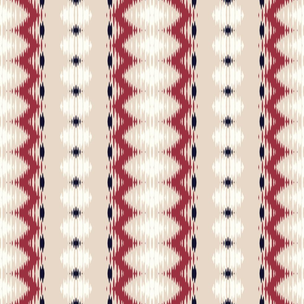 ikkat o ikat damasco batik textil patrón sin costuras diseño vectorial digital para imprimir saree kurti borneo borde de tela símbolos de pincel muestras ropa de fiesta vector
