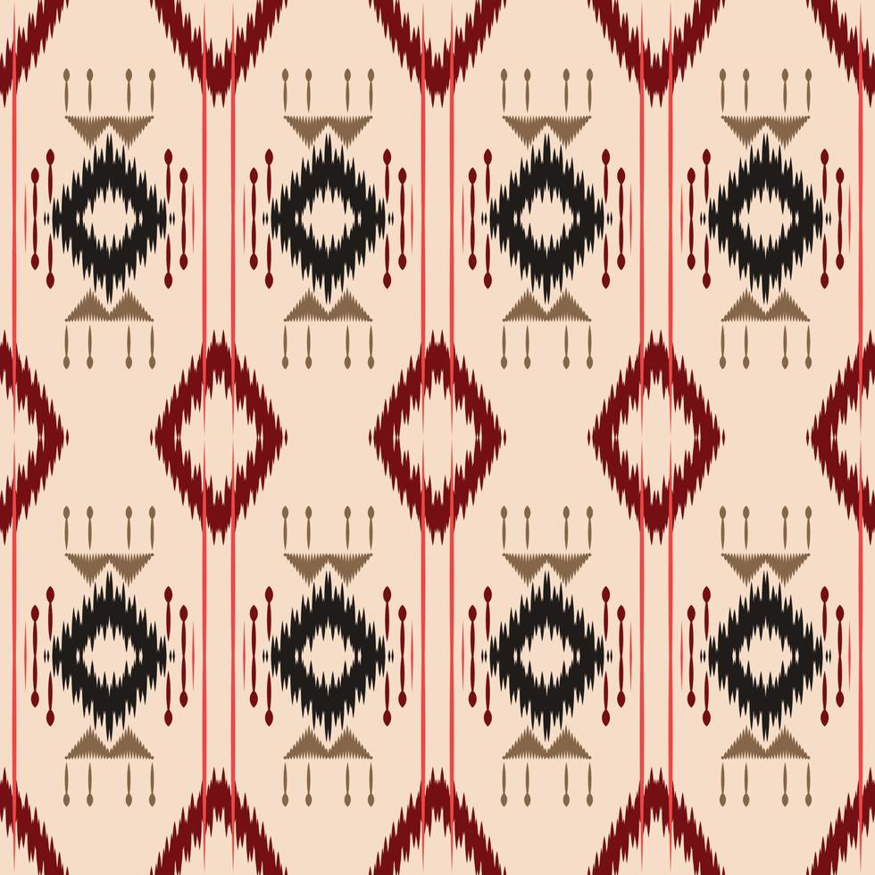 motivo ikat fondo de patrones sin fisuras diseño vectorial digital para imprimir saree kurti borneo borde de tela símbolos de pincel muestras con estilo vector