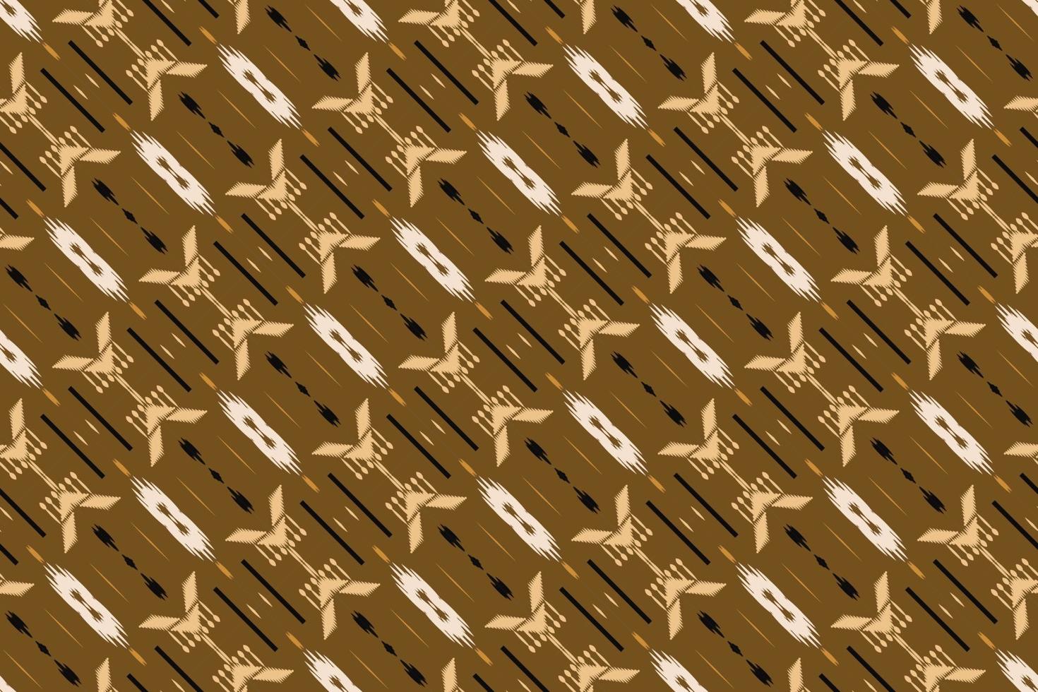 motivo textil batik ikat damasco patrón sin costuras diseño vectorial digital para imprimir saree kurti borde de tela símbolos de pincel muestras ropa de fiesta vector