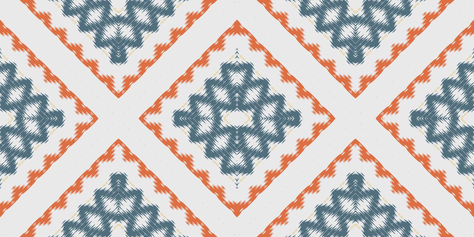Ethnic ikat damask batik textile seamless pattern digital vector design for Print saree Kurti Borneo Fabric border brush symbols swatches designer