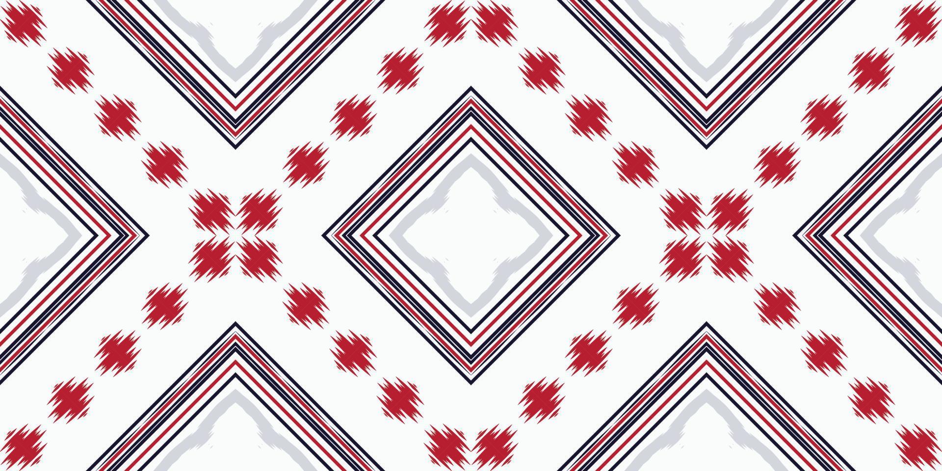 motivo ikat diseño batik textil patrón sin costuras diseño vectorial digital para imprimir sari kurti borde de tela símbolos de pincel muestras de algodón vector