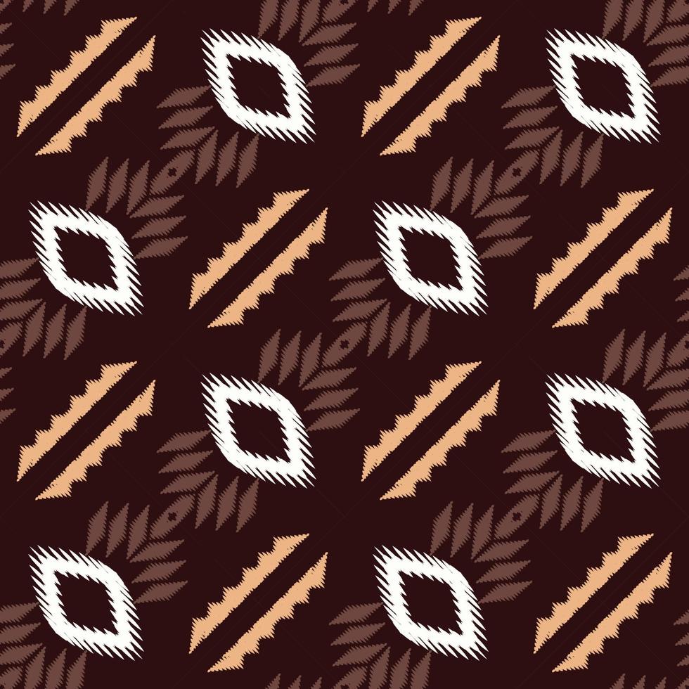 Batik Textile ikat frame seamless pattern digital vector design for Print saree Kurti Borneo Fabric border brush symbols swatches party wear