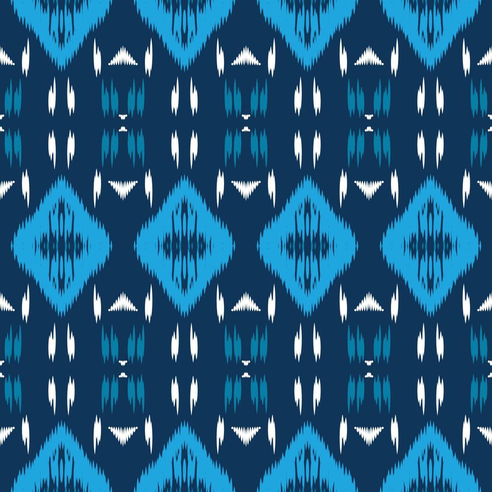 Motif ikat triangle seamless pattern digital vector design for Print saree Kurti Borneo Fabric border brush symbols swatches cotton