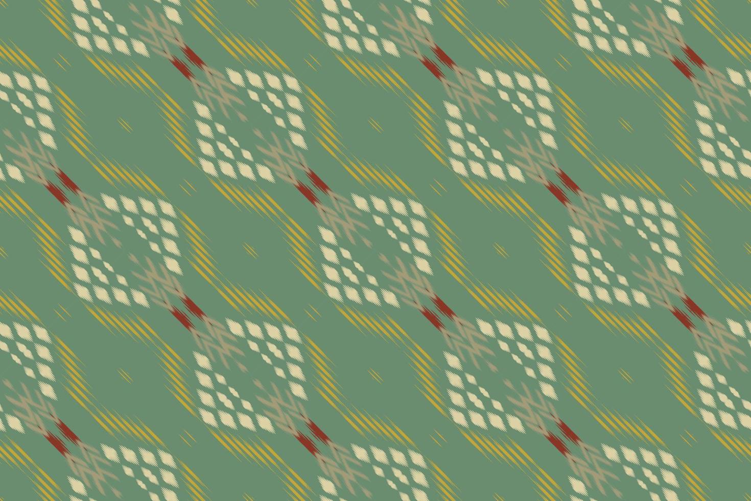 batik textil ikkat o ikat marco patrón sin costuras diseño vectorial digital para imprimir saree kurti borneo borde de tela símbolos de pincel muestras ropa de fiesta vector