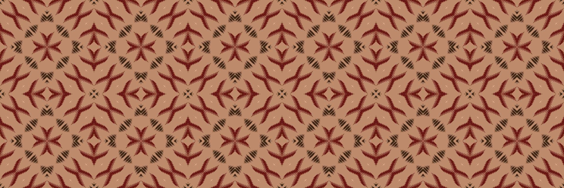 Batik Textile Ikkat or ikat floral seamless pattern digital vector design for Print saree Kurti Borneo Fabric border brush symbols swatches cotton