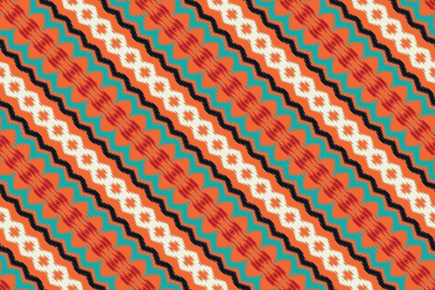 Batik Textile Ikkat or ikat flower seamless pattern digital vector design for Print saree Kurti Borneo Fabric border brush symbols swatches cotton