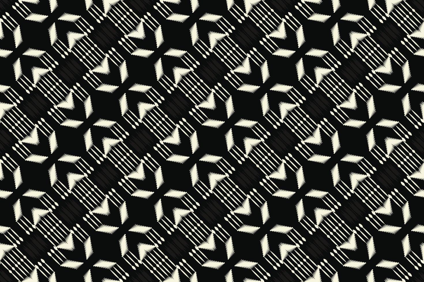 Ikkat or ikat triangle batik textile seamless pattern digital vector design for Print saree Kurti Borneo Fabric border brush symbols swatches stylish