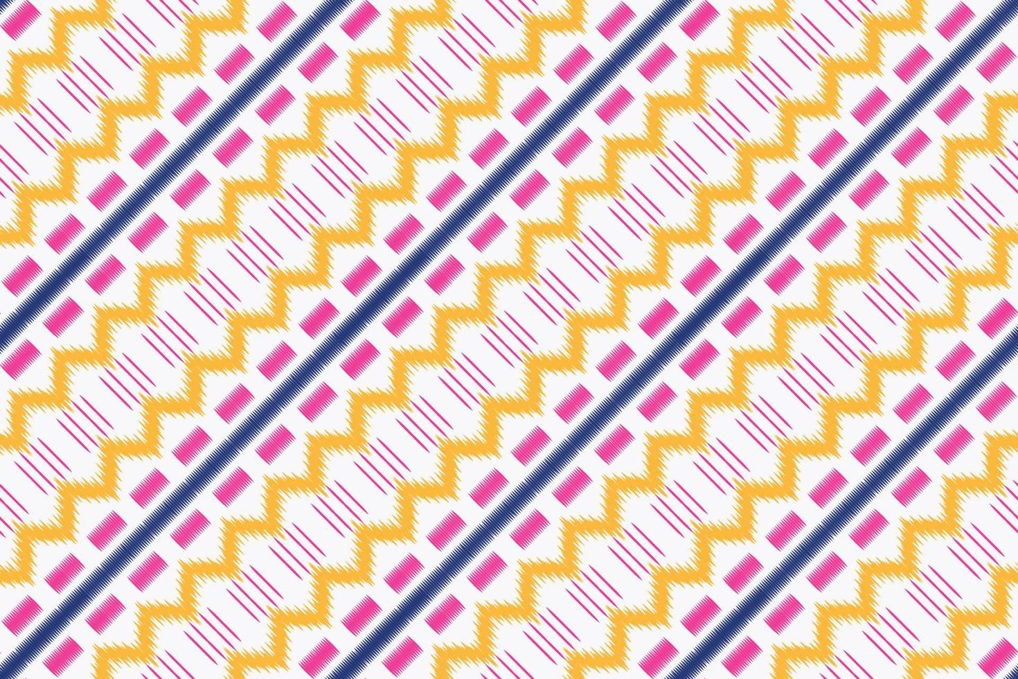 Ethnic ikat triangle batik textile seamless pattern digital vector design for Print saree Kurti Borneo Fabric border brush symbols swatches stylish
