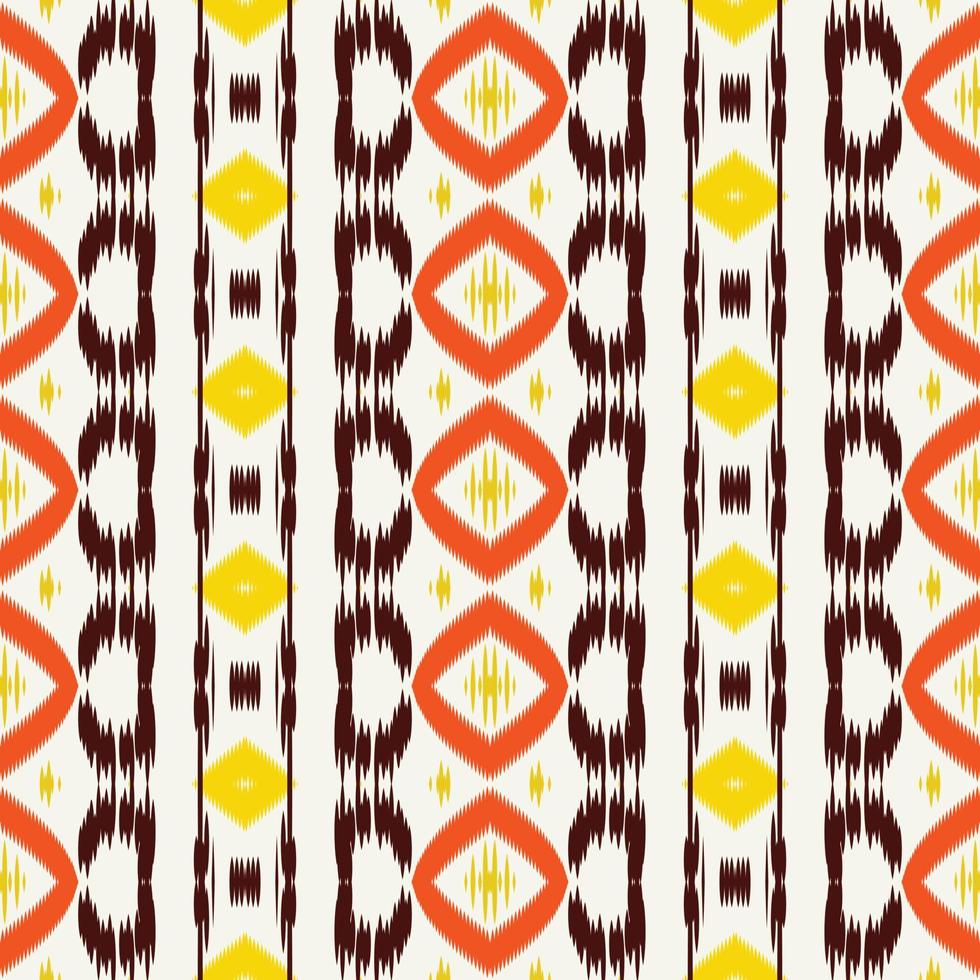 Batik Textile Ethnic ikat stripes seamless pattern digital vector design for Print saree Kurti Borneo Fabric border brush symbols swatches cotton