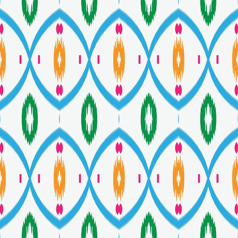 motivo ikat chevron patrón sin costuras diseño vectorial digital para imprimir saree kurti borneo borde de tela símbolos de pincel muestras diseñador vector