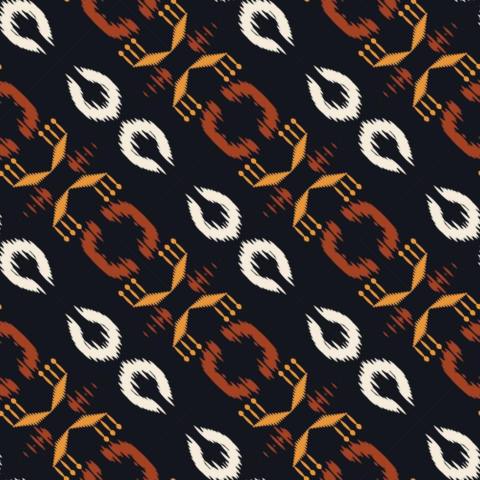 batik textil ikat diamante patrón sin costuras diseño vectorial digital para imprimir saree kurti borde de tela símbolos de pincel muestras de algodón vector