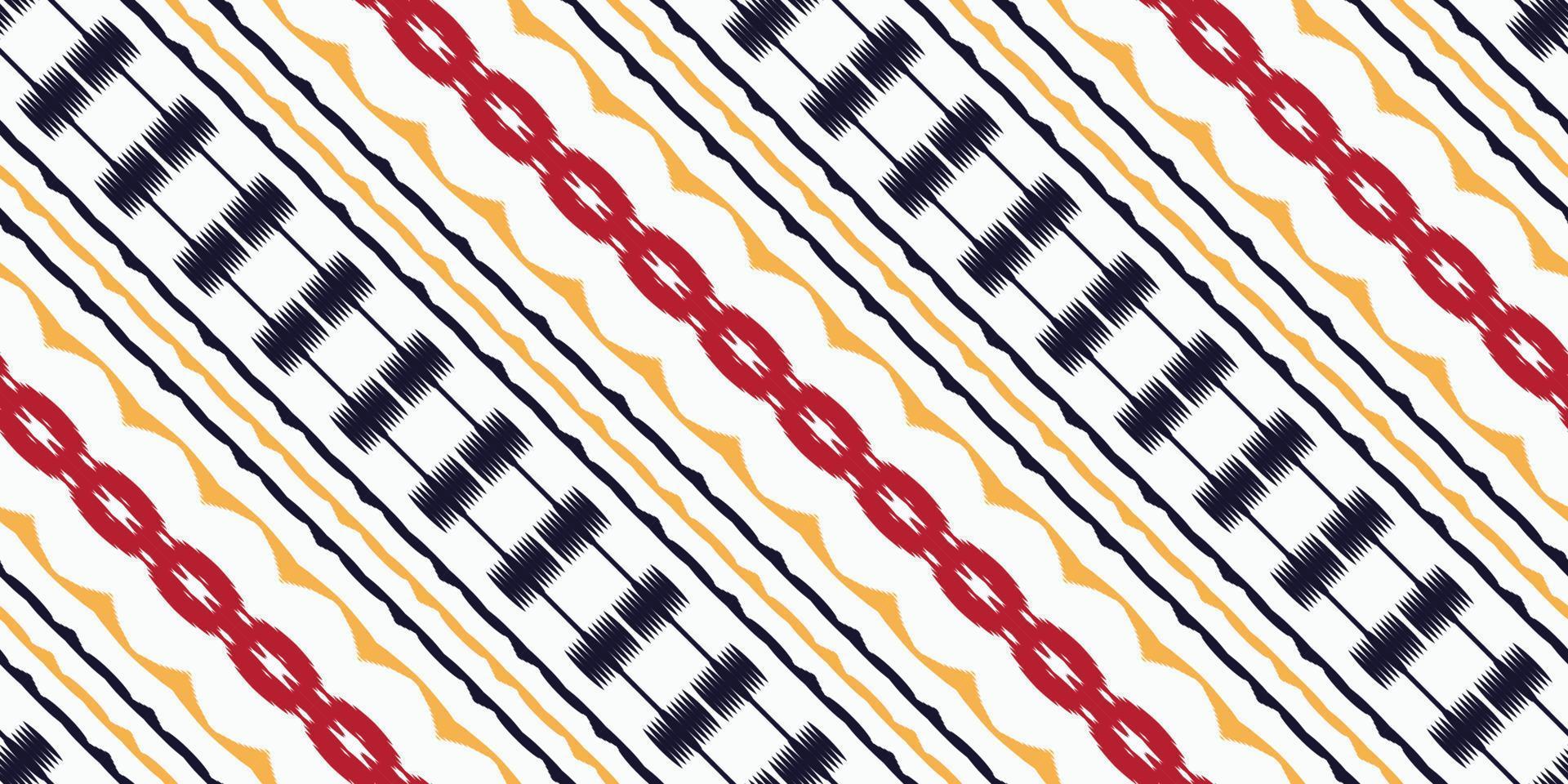 Batik Textile Ethnic ikat texture seamless pattern digital vector design for Print saree Kurti Borneo Fabric border brush symbols swatches party wear