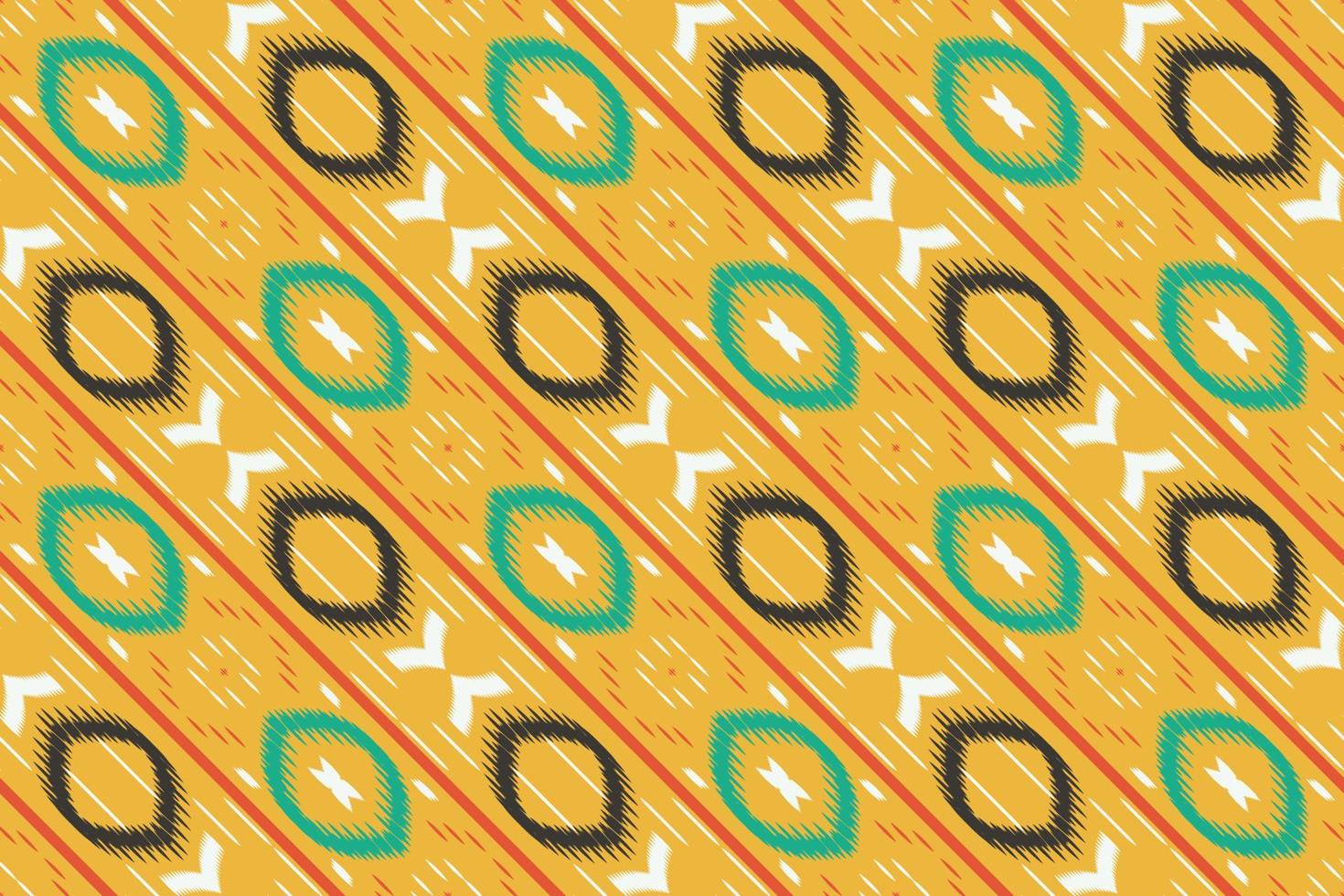 Ikat triangle batik textile seamless pattern digital vector design for Print saree Kurti Borneo Fabric border brush symbols swatches cotton