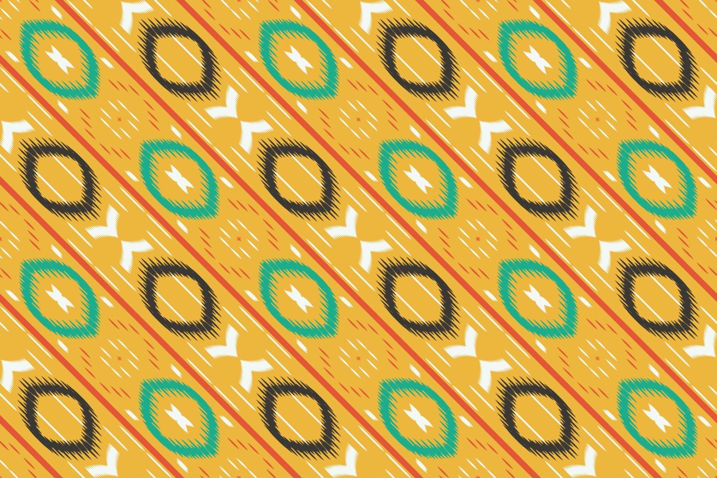 Ikat triangle batik textile seamless pattern digital vector design for Print saree Kurti Borneo Fabric border brush symbols swatches cotton