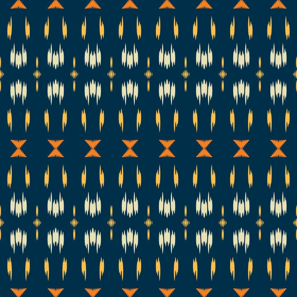 Motif ikat texture seamless pattern digital vector design for Print saree Kurti Borneo Fabric border brush symbols swatches cotton
