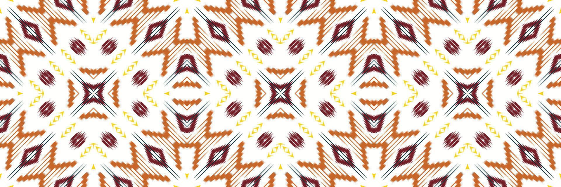 Batik Textile Motif ikat triangle seamless pattern digital vector design for Print saree Kurti Borneo Fabric border brush symbols swatches designer