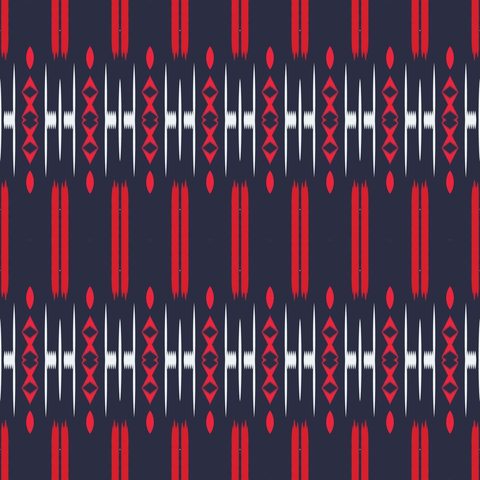 Motif ikat vector seamless pattern digital vector design for Print saree Kurti Borneo Fabric border brush symbols swatches cotton