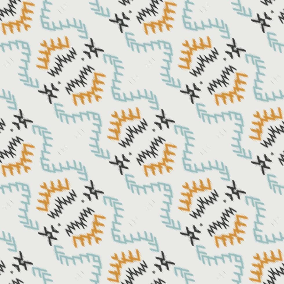 Batik Textile ikat background seamless pattern digital vector design for Print saree Kurti Borneo Fabric border brush symbols swatches designer