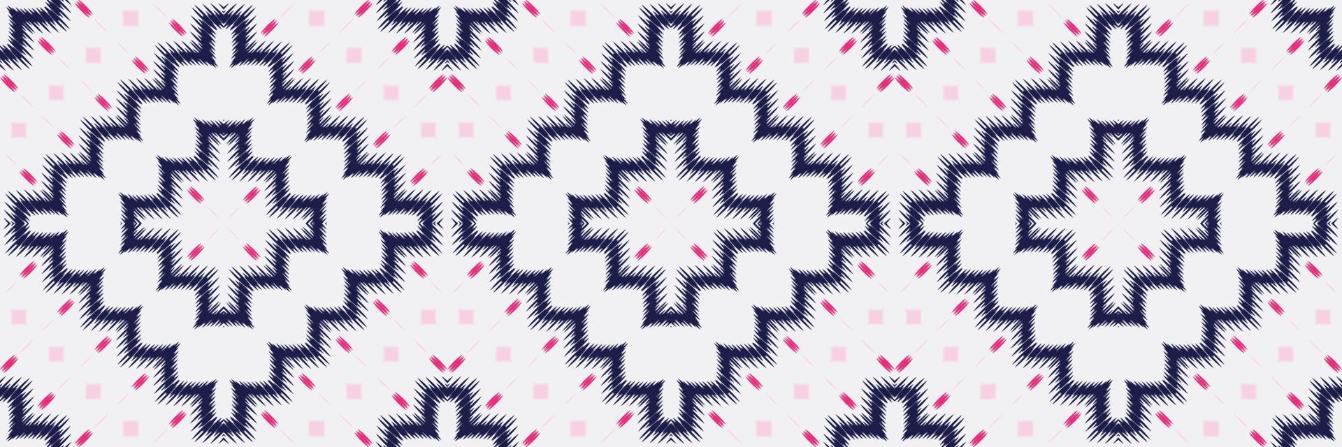 Batik Textile Motif ikat seamless pattern digital vector design for Print saree Kurti Borneo Fabric border brush symbols swatches stylish