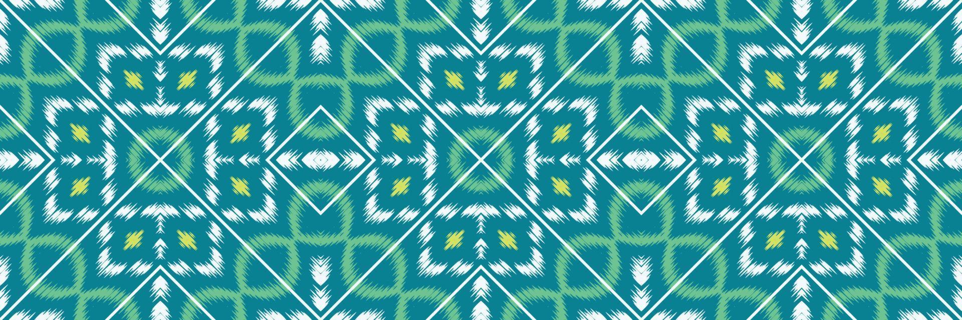 motivo textil batik ikat azteca patrón sin costuras diseño vectorial digital para imprimir saree kurti borneo borde de tela símbolos de pincel muestras diseñador vector