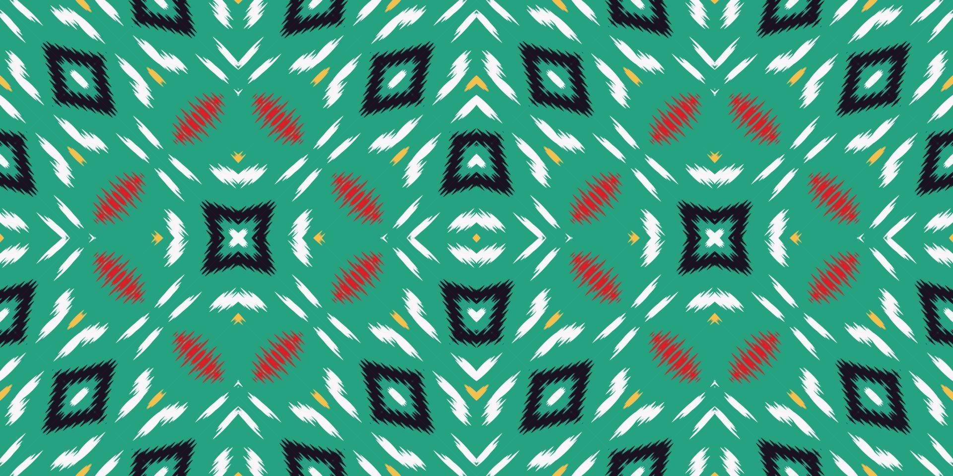 ikat puntos cruz tribal patrón sin costuras. étnico geométrico ikkat batik vector digital diseño textil para estampados tela sari mughal cepillo símbolo franjas textura kurti kurtis kurtas