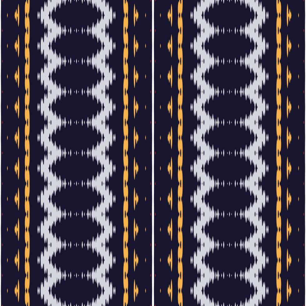 Ikkat or ikat print batik textile seamless pattern digital vector design for Print saree Kurti Borneo Fabric border brush symbols swatches designer