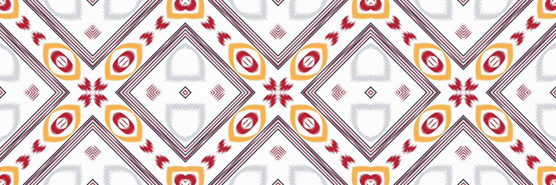 Batik Textile Ethnic ikat texture seamless pattern digital vector design for Print saree Kurti Borneo Fabric border brush symbols swatches designer