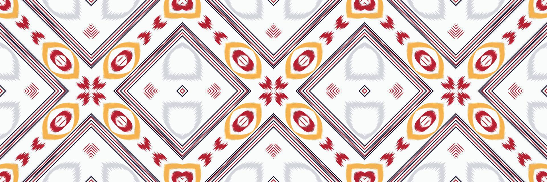 Batik Textile Ethnic ikat texture seamless pattern digital vector design for Print saree Kurti Borneo Fabric border brush symbols swatches designer