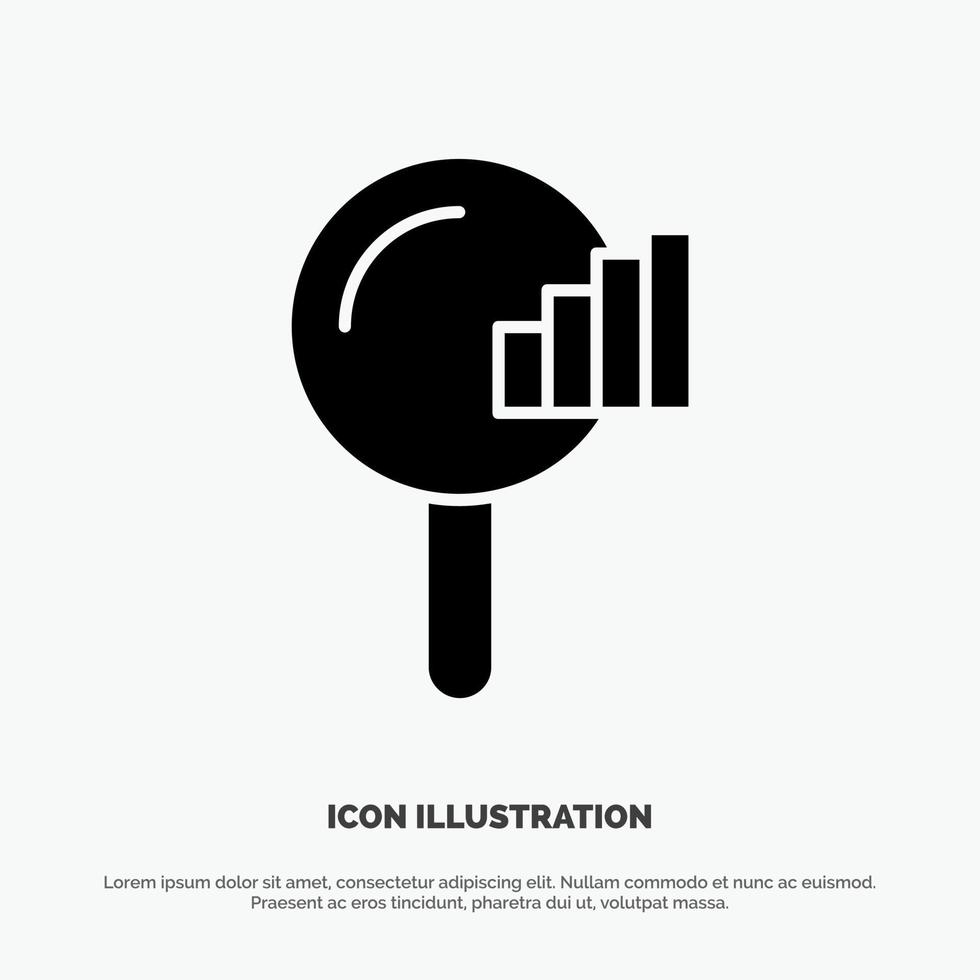 Find Search Service Signal solid Glyph Icon vector