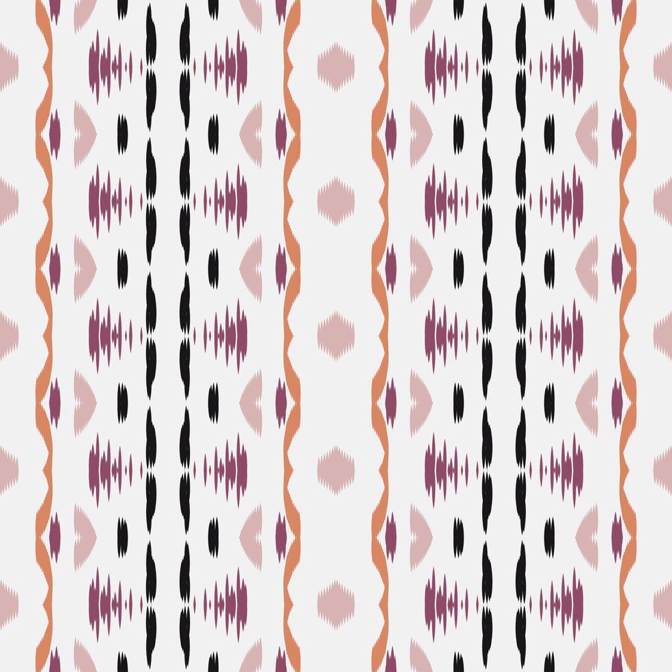 ikat damasco batik textil patrón sin costuras diseño vectorial digital para imprimir saree kurti borneo borde de tela símbolos de pincel muestras ropa de fiesta vector