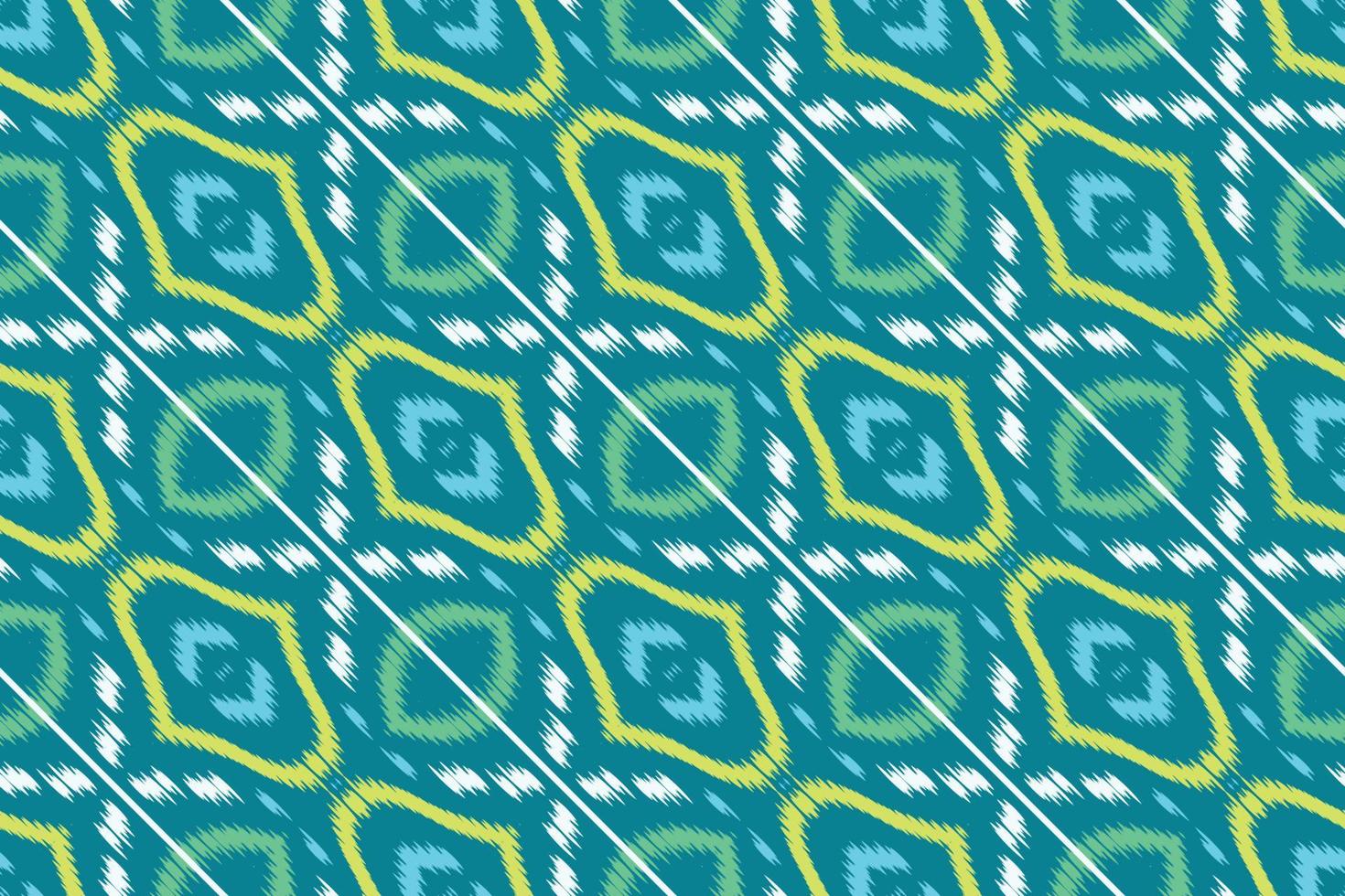 Ikat fabric tribal cross Geometric Traditional ethnic oriental design for the background. Folk embroidery, Indian, Scandinavian, Gypsy, Mexican, African rug, wallpaper. vector