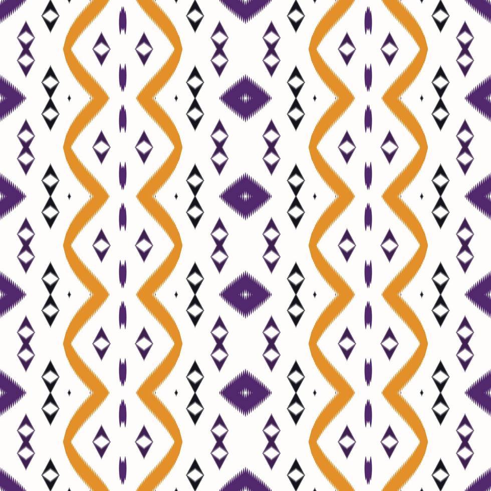 Batik Textile Ethnic ikat texture seamless pattern digital vector design for Print saree Kurti Borneo Fabric border brush symbols swatches stylish