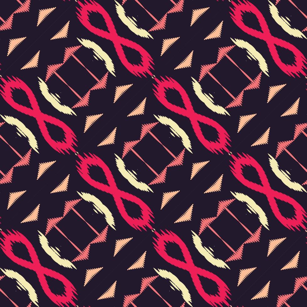 Batik Textile Motif ikat fabric seamless pattern digital vector design for Print saree Kurti Borneo Fabric border brush symbols swatches stylish