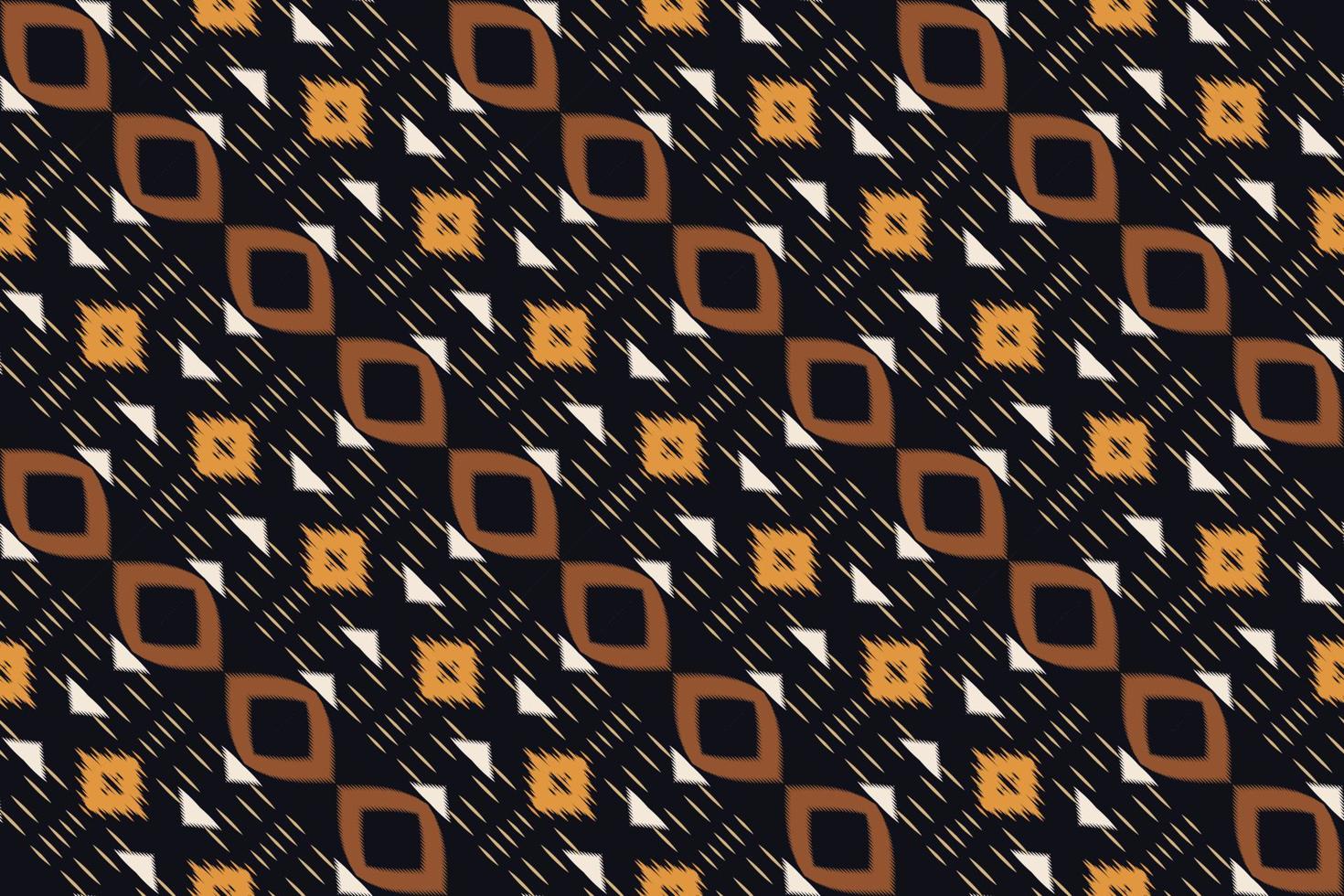 Ethnic ikat texture batik textile seamless pattern digital vector design for Print saree Kurti Borneo Fabric border brush symbols swatches designer