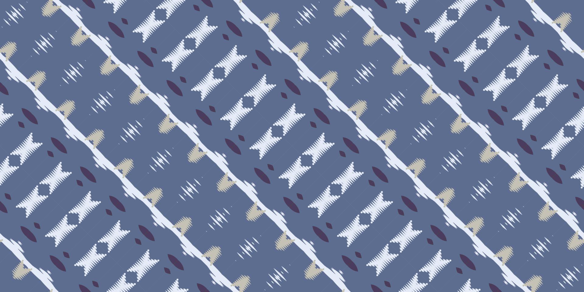 Ikat fabric batik textile seamless pattern digital vector design for Print saree Kurti Borneo Fabric border brush symbols swatches designer