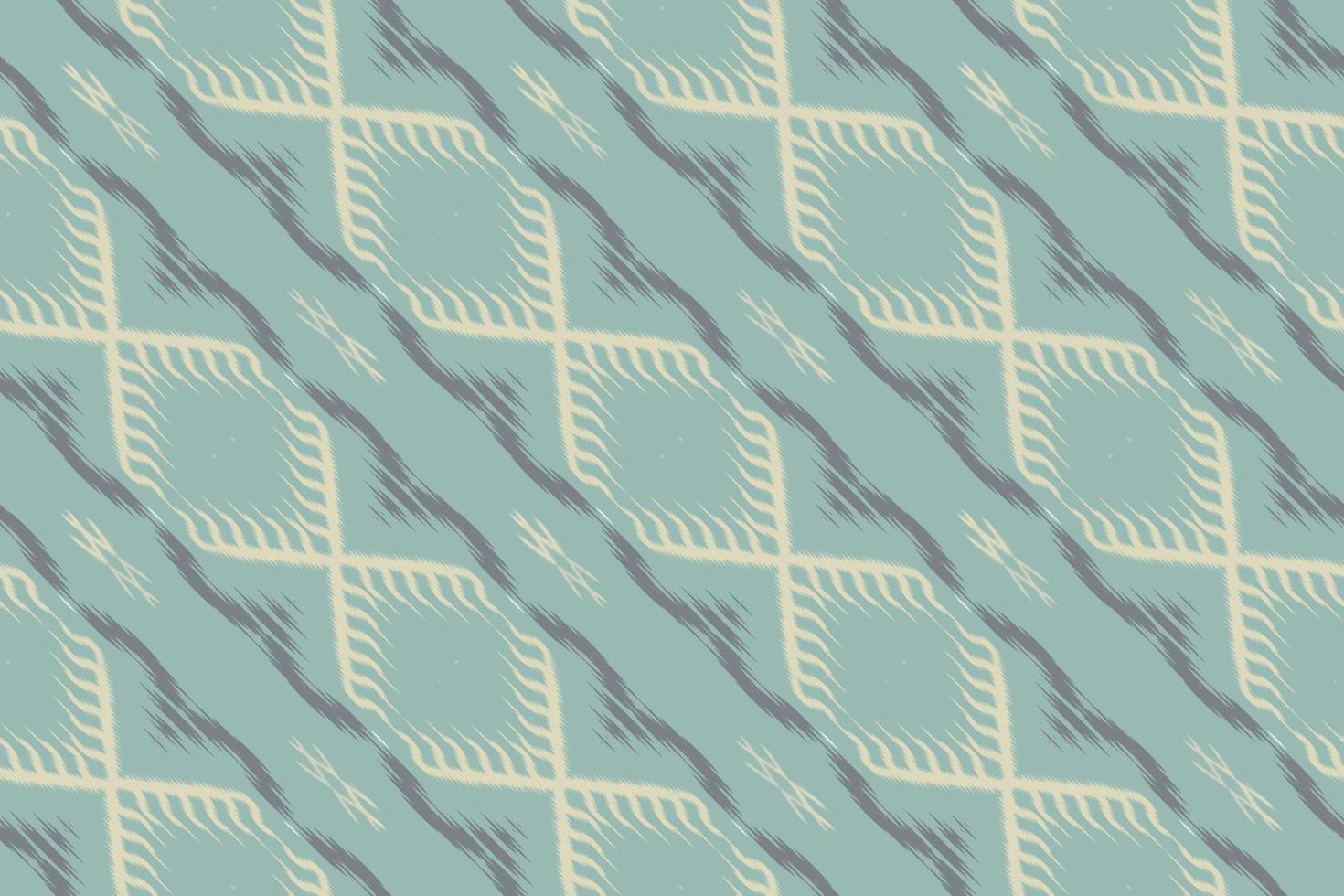 Batik Textile Ikkat or ikat triangle seamless pattern digital vector design for Print saree Kurti Borneo Fabric border brush symbols swatches stylish