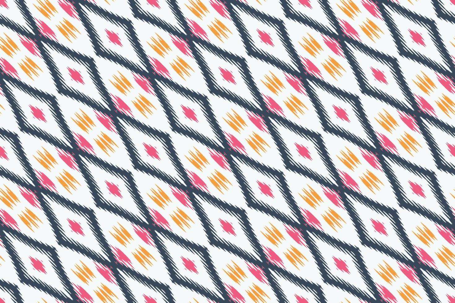 Ikkat or ikat stripe batik textile seamless pattern digital vector design for Print saree Kurti Borneo Fabric border brush symbols swatches party wear