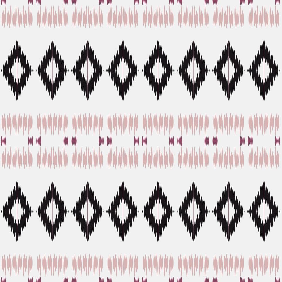 Motif ikat flower seamless pattern digital vector design for Print saree Kurti Borneo Fabric border brush symbols swatches designer