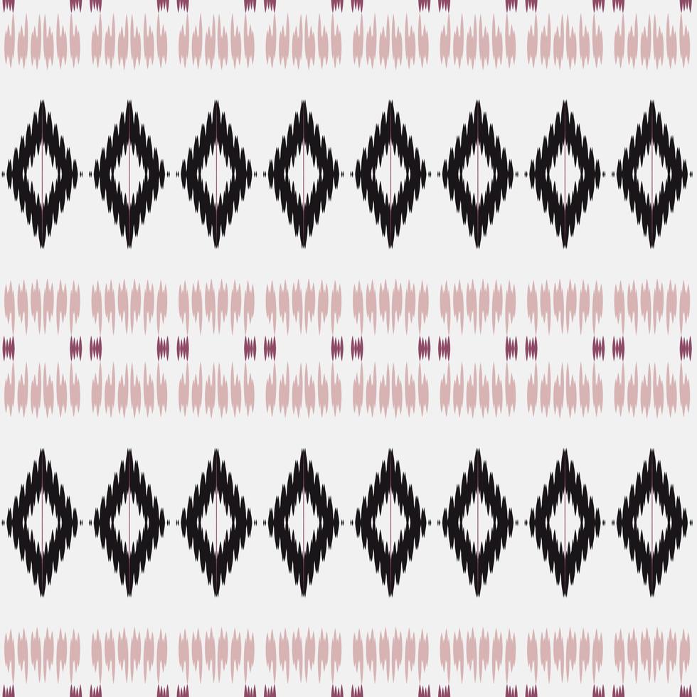 Motif ikat flower seamless pattern digital vector design for Print saree Kurti Borneo Fabric border brush symbols swatches designer