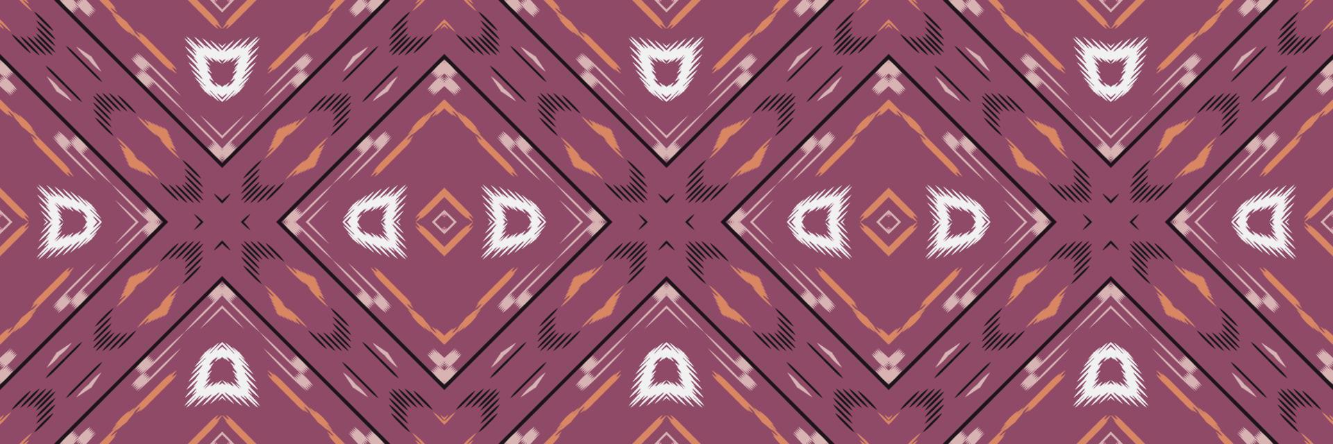 Ikat damask batik textile seamless pattern digital vector design for Print saree Kurti Borneo Fabric border brush symbols swatches stylish