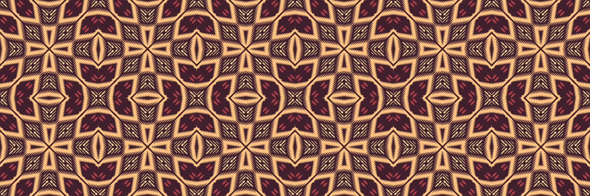 batik textil étnico ikat floral patrón sin costuras diseño vectorial digital para imprimir saree kurti borde de tela símbolos de pincel muestras ropa de fiesta vector