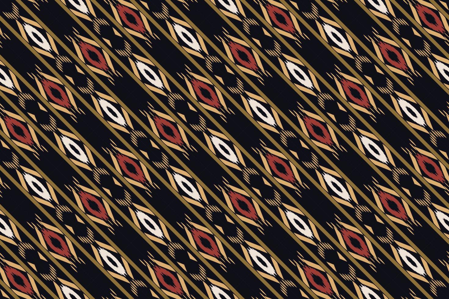 Batik Textile ikat stripes seamless pattern digital vector design for Print saree Kurti Borneo Fabric border brush symbols swatches party wear