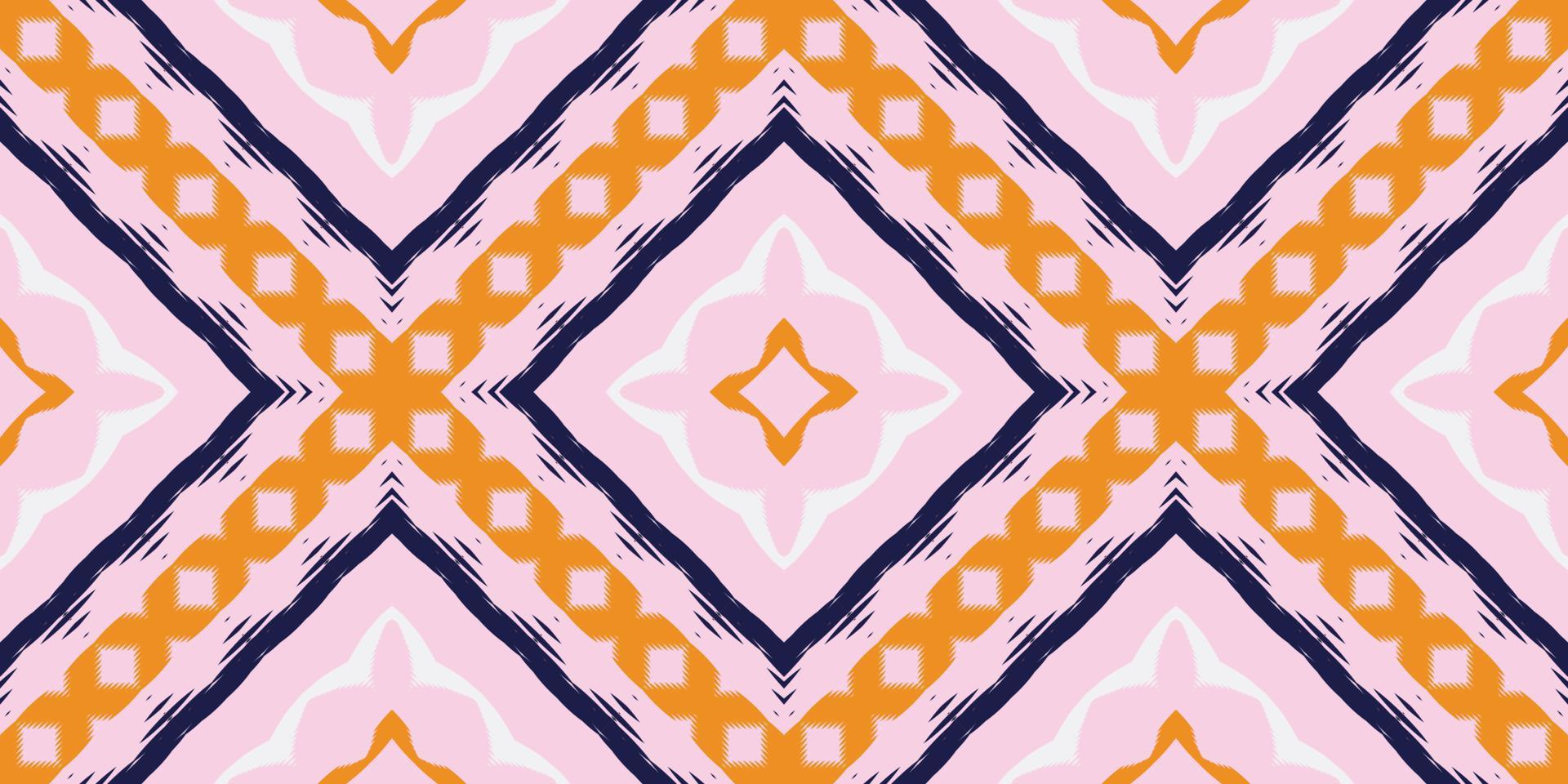 Motif ikat background batik textile seamless pattern digital vector design for Print saree Kurti Borneo Fabric border brush symbols swatches designer