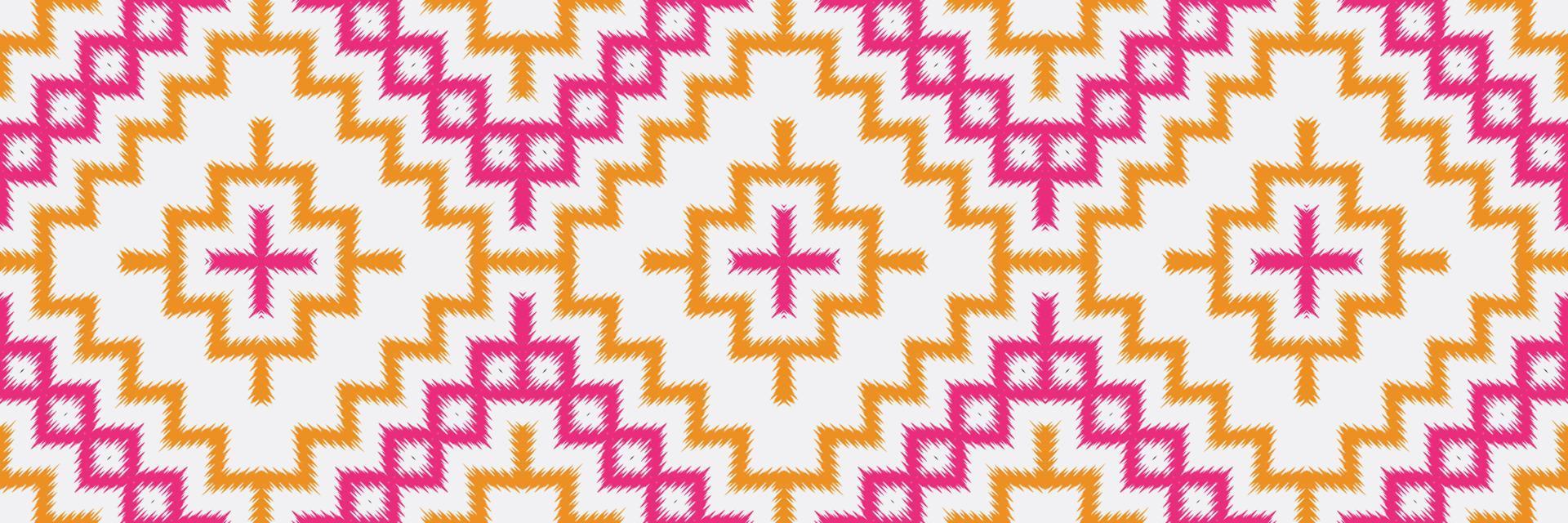 Batik Textile ikat stripe seamless pattern digital vector design for Print saree Kurti Borneo Fabric border brush symbols swatches party wear