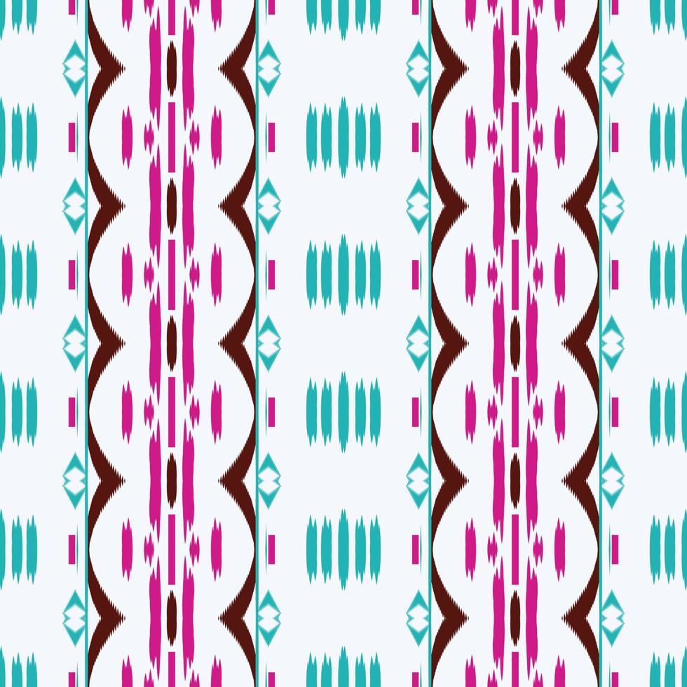 motivo ikat fondo batik textil patrón sin costuras diseño vectorial digital para imprimir sari kurti borde de tela símbolos de pincel muestras de algodón vector