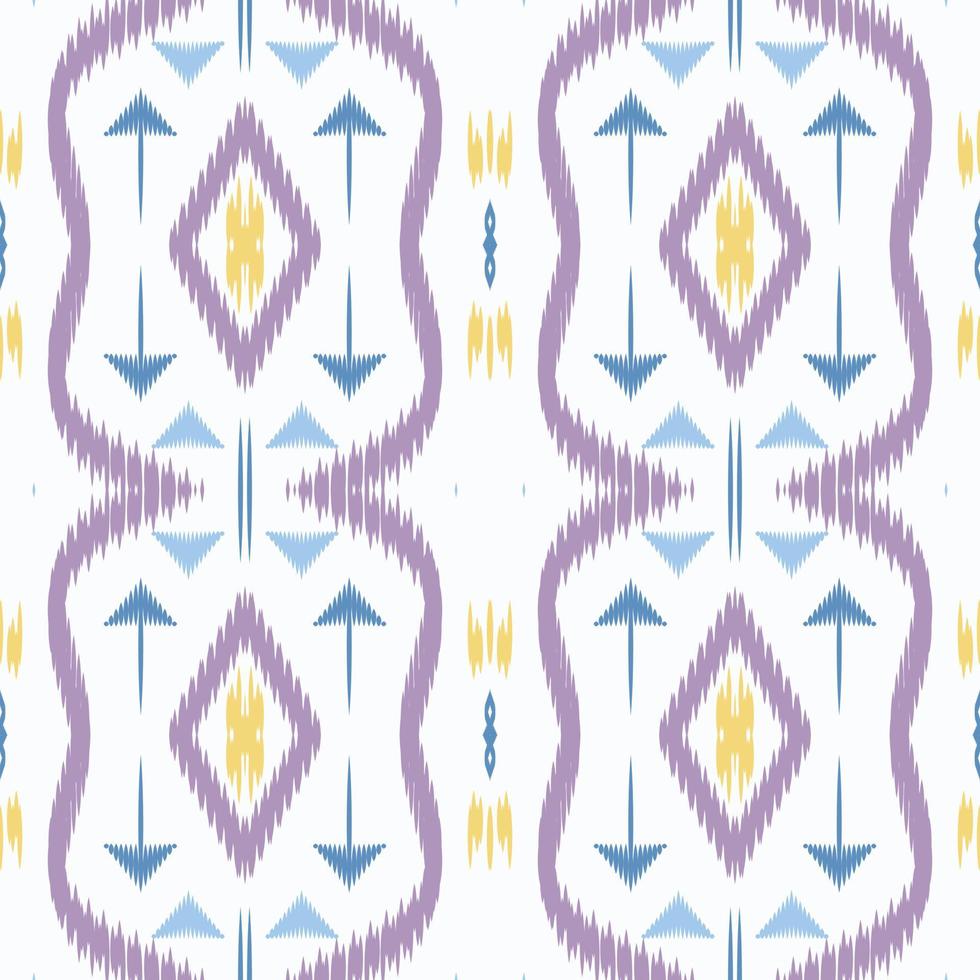 Ikat flower tribal background Seamless Pattern. Ethnic Geometric Batik Ikkat Digital vector textile Design for Prints Fabric saree Mughal brush symbol Swaths texture Kurti Kurtis Kurtas