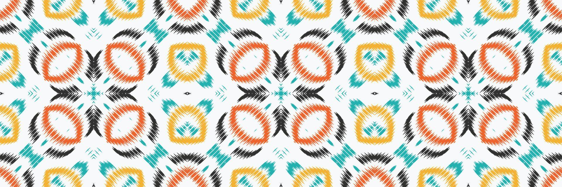 Batik Textile Ethnic ikat prints seamless pattern digital vector design for Print saree Kurti Borneo Fabric border brush symbols swatches party wear