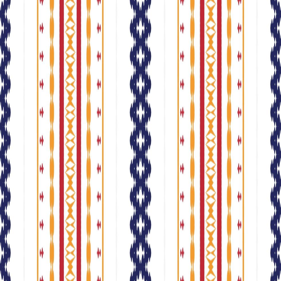 ikkat o ikat rayas batik textil patrón sin costuras diseño vectorial digital para imprimir saree kurti borneo borde de tela símbolos de pincel muestras ropa de fiesta vector