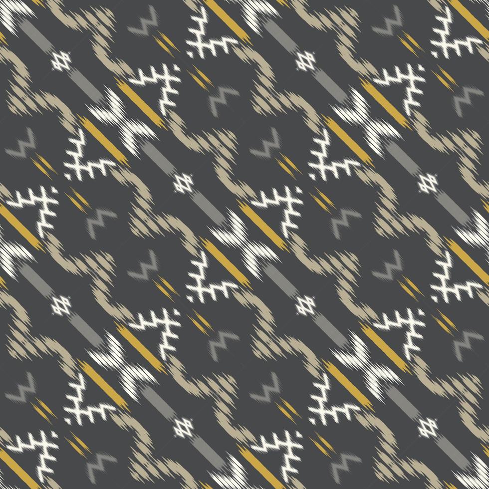 Ethnic ikat vector batik textile seamless pattern digital vector design for Print saree Kurti Borneo Fabric border brush symbols swatches party wear